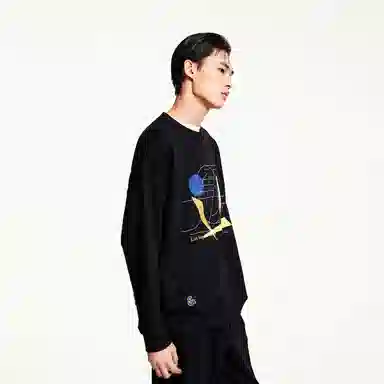 JACK JONES x NBA Crewneck Sweatshirt Black