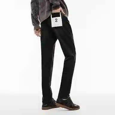 PEACEBIRD MEN Vintage Straight Wash Denim Jeans