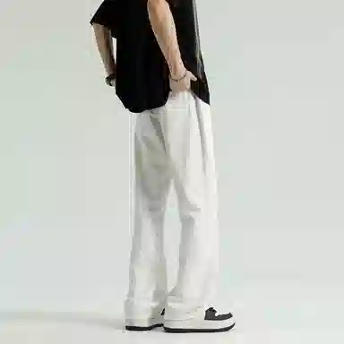 PANDA ADEVIL Wide Leg Denim Pants