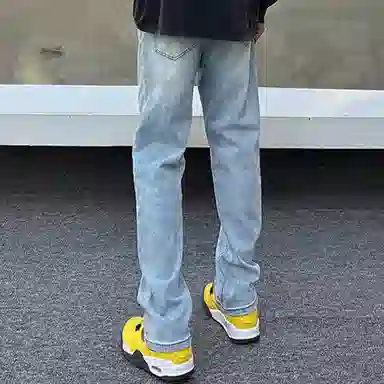 PANDA ADEVIL Wide Leg Denim Pants