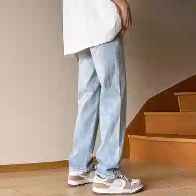 PANDA ADEVIL Wide Leg Denim Pants