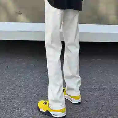 PANDA ADEVIL Wide Leg Denim Pants