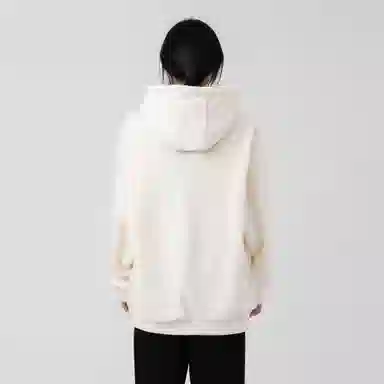 大卫贝肯 美式复古简约百搭休闲宽松套头连帽卫衣 男女同款 黑色