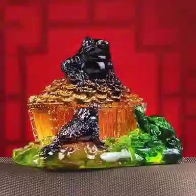 媚之吻 集雅轩宋韶光大师 吉祥物生肖属猴 财源广进 琉璃 摆件 男女同款情侣款