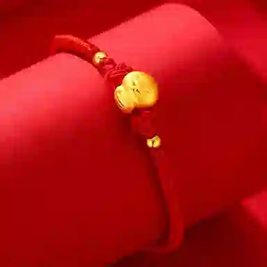 中国珠宝 生肖蛇手饰 福蛇相伴 好运相随 小众设计感 简约大方 时尚单品 日常百搭小巧精致显气质 足金 一口价 手链 女款