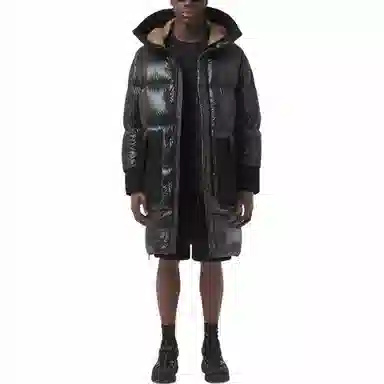 Burberry Hooded Down Jacket Black