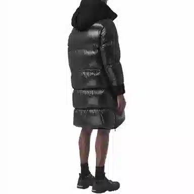 Burberry Hooded Down Jacket Black