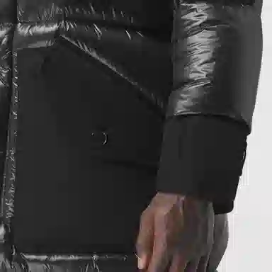 Burberry Hooded Down Jacket Black