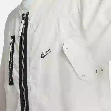 Nike V-Neck Zip Jacket White