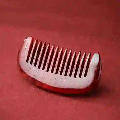 木盛缘 木梳一梳百顺随身盘玩文玩摆件 小叶紫檀 梳子 男女同款情侣款