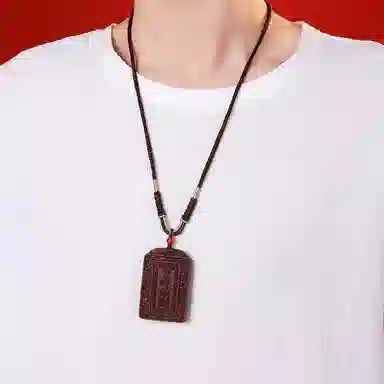 木盛缘 双面生肖蛇浮雕高油高密自然高雅文玩挂件 小叶紫檀 吊坠 男女同款情侣款