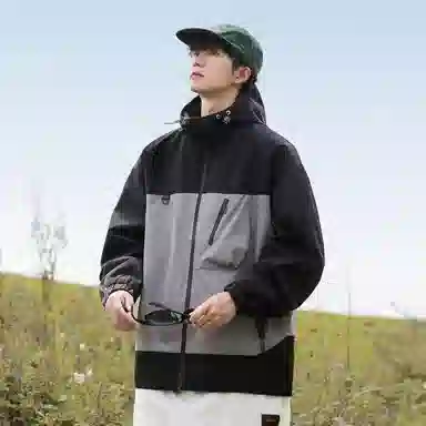 Mountain Outdoor Detachable Letter Print Jacket