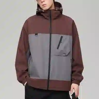 Mountain Outdoor Detachable Letter Print Jacket