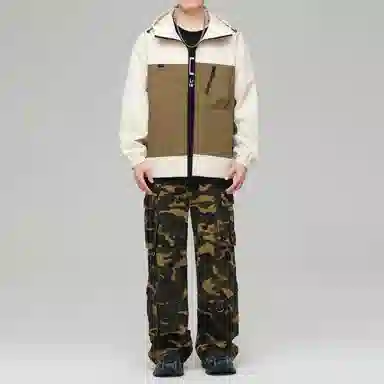 Mountain Outdoor Detachable Letter Print Jacket