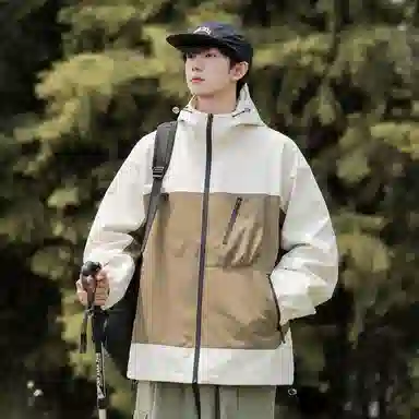 Mountain Outdoor Detachable Letter Print Jacket