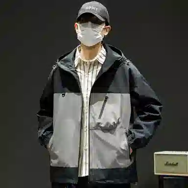 Mountain Outdoor Detachable Letter Print Jacket