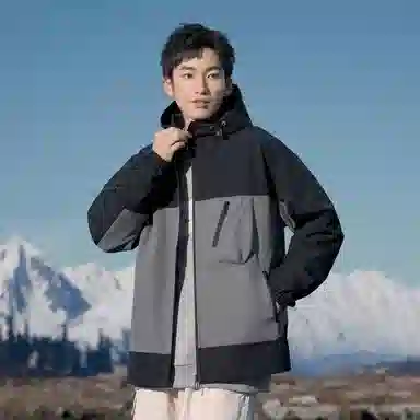 Mountain Outdoor Detachable Letter Print Jacket