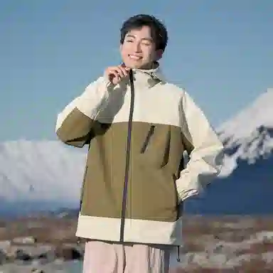 Mountain Outdoor Detachable Letter Print Jacket