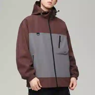 Mountain Outdoor Detachable Letter Print Jacket