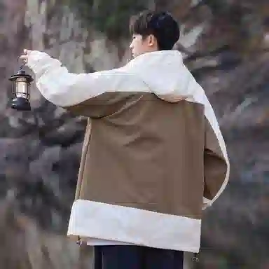 Mountain Outdoor Detachable Letter Print Jacket