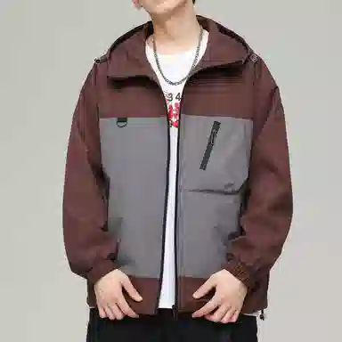 Mountain Outdoor Detachable Letter Print Jacket