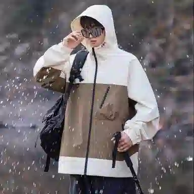 Mountain Outdoor Detachable Letter Print Jacket