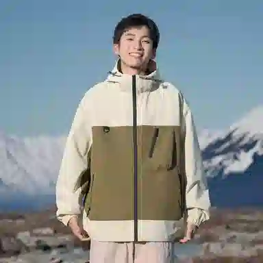 Mountain Outdoor Detachable Letter Print Jacket