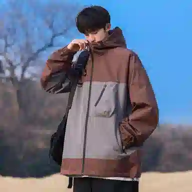 Mountain Outdoor Detachable Letter Print Jacket