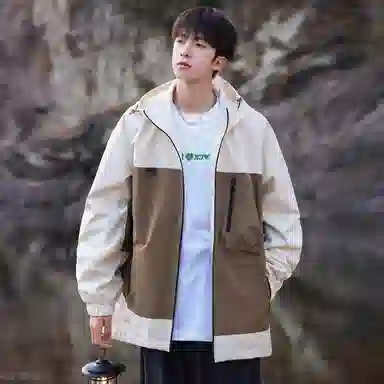 Mountain Outdoor Detachable Letter Print Jacket