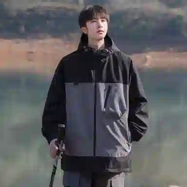 Mountain Outdoor Detachable Letter Print Jacket