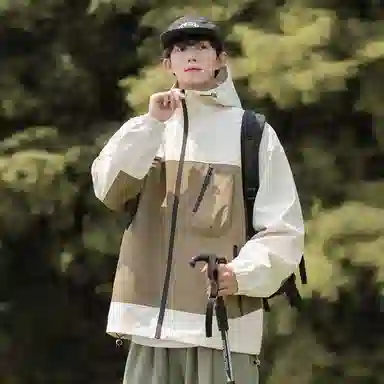 Mountain Outdoor Detachable Letter Print Jacket