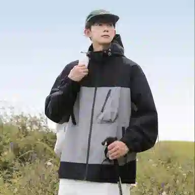 Mountain Outdoor Detachable Letter Print Jacket