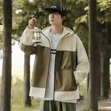 Mountain Outdoor Detachable Letter Print Jacket