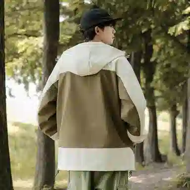 Mountain Outdoor Detachable Letter Print Jacket