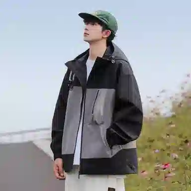 Mountain Outdoor Detachable Letter Print Jacket