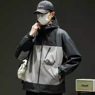 Mountain Outdoor Detachable Letter Print Jacket