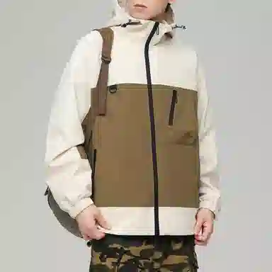 Mountain Outdoor Detachable Letter Print Jacket