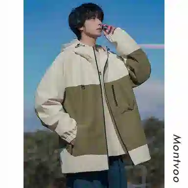 Mountain Outdoor Detachable Letter Print Jacket