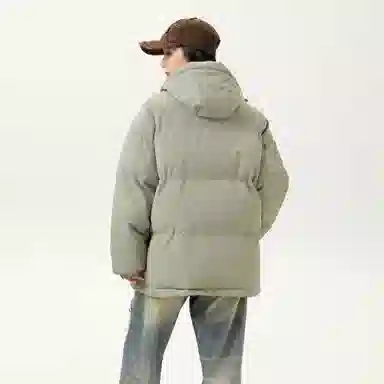 David Beckham Puffer Jacket Khaki