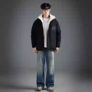 LA'T.WEEKEND Extreme Cold Outdoor Padded Hoodie