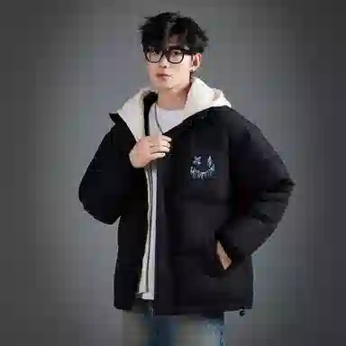 LA'T.WEEKEND Extreme Cold Outdoor Padded Hoodie