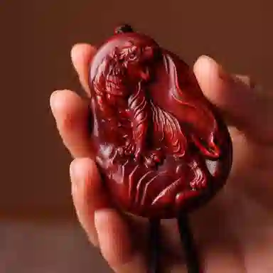 書卓 精雕细琢十二生肖守护神虎 时尚潮流气质优雅轻奢高级感 日常百搭小众设计感 招财进宝诸事顺遂#好运 檀木 把件 男女同款情侣款