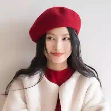 尚先生 好品质经典时尚款画家大头围加深版 羊毛 贝雷帽 女款