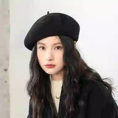 尚先生 好品质经典时尚款画家大头围加深版 羊毛 贝雷帽 女款