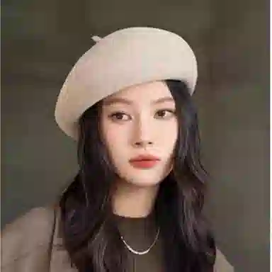 尚先生 好品质经典时尚款画家大头围加深版 羊毛 贝雷帽 女款