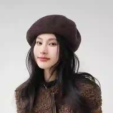 尚先生 好品质经典时尚款画家大头围加深版 羊毛 贝雷帽 女款