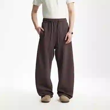 膨胀潮牌 纯色简约百搭舒适休闲裤 男女同款