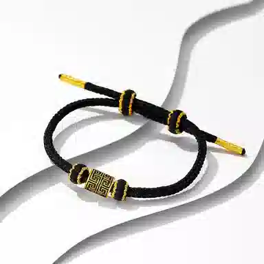 中国珠宝 回字手饰 灵感创意 闪耀光芒 简约大气 时尚单品 优雅气质 典雅复古 日常百搭精致 足金 一口价 黄金手链 男女同款情侣款