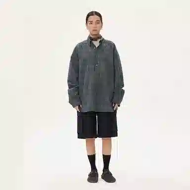 COMMON SCENTS Plaid Loose Fit Shirt