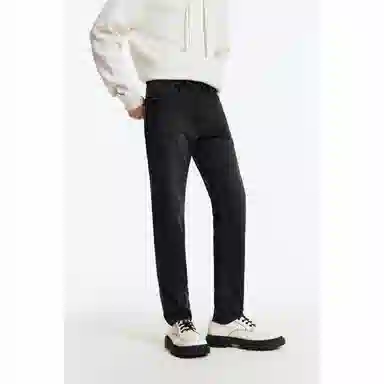 九牧王男裤专家 标准直筒商务休闲高弹牛仔裤 男款